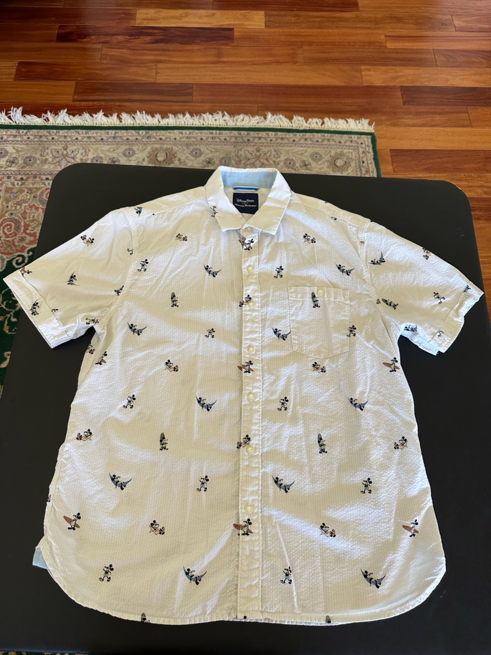 tommy bahama x disney button Shirt Mickey Surf Casual Comfortable Men’s Large